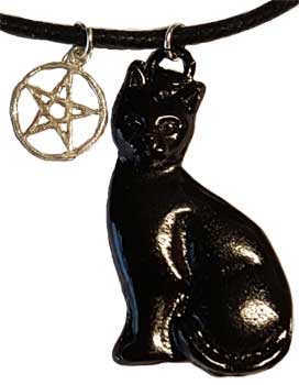 Black Cat & Pentagram - Click Image to Close