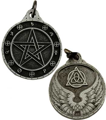 Pentagram silver color - Click Image to Close