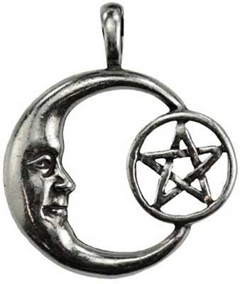 Pentagram silver color - Click Image to Close