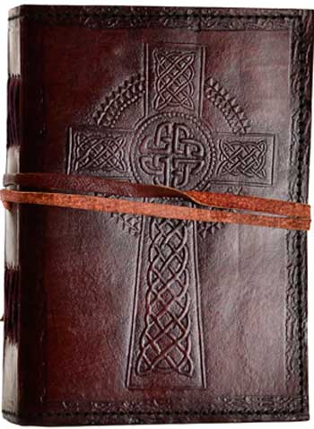 Celtic Cross leather w/ cord