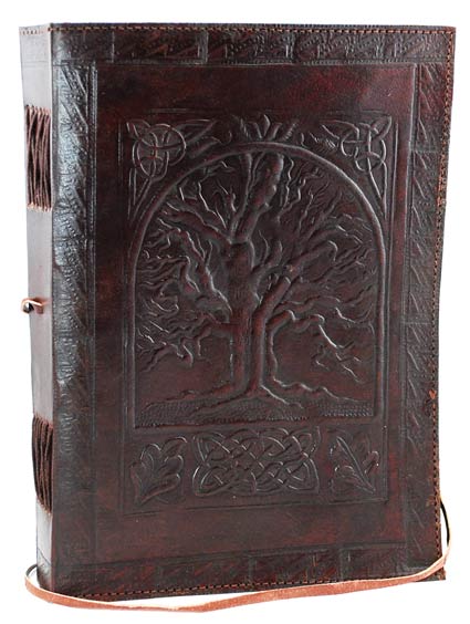 Tree of Life leather w/ cord - Click Image to Close