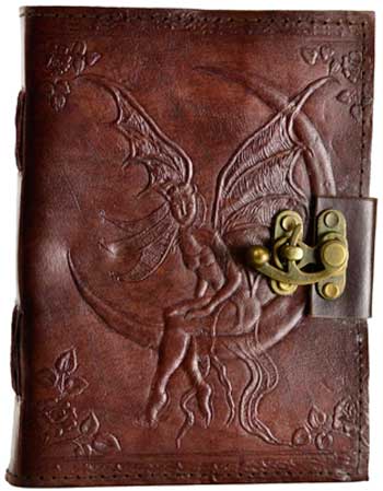 Fairy Moon leather w/ latch - Click Image to Close