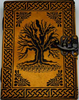 Tree of Life Leather w/ latch - Click Image to Close