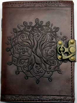 Tree of Life Leather w/ latch - Click Image to Close