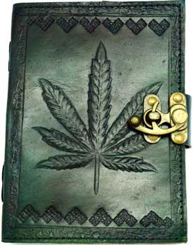 green Leaf Leather w/ latch - Click Image to Close