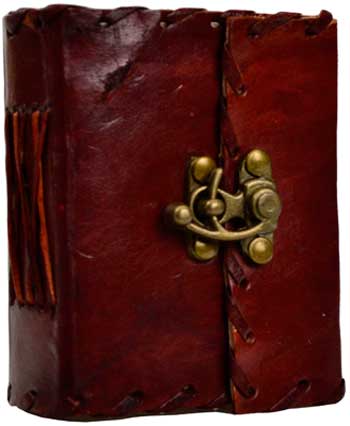 1842 Poetry leather w/ latch - Click Image to Close