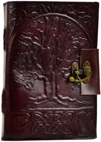 Tree of Life leather w/ latch - Click Image to Close