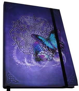 5 1/2" x 8" Celtic Butterfly journal - Click Image to Close