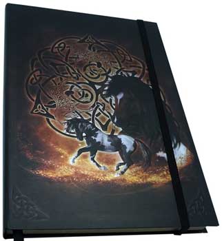 5 1/2" x 8" Celtic Horse journal - Click Image to Close