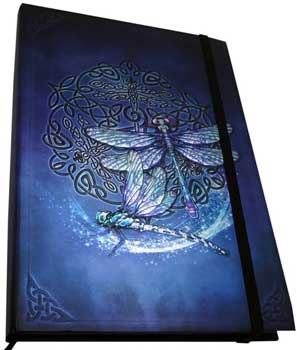 5 1/2" x 8" Celtic Dragonfly journal - Click Image to Close