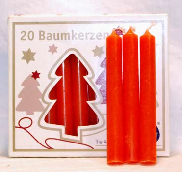 Orange Chime Candle 20pk - Click Image to Close