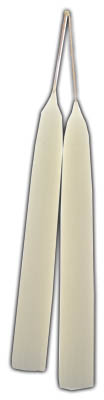 7" White taper pair - Click Image to Close
