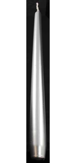 9" Silver taper