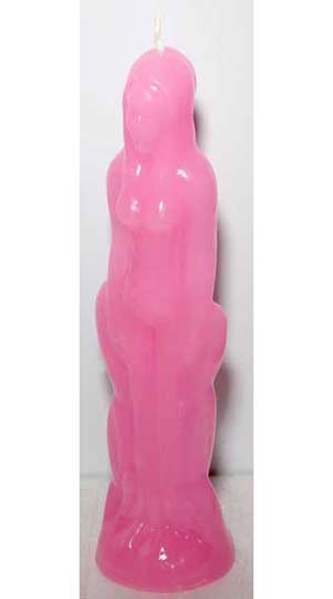 Pink Female candle - Click Image to Close