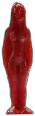 Red Female candle - Click Image to Close
