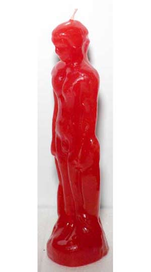 Red Male candle