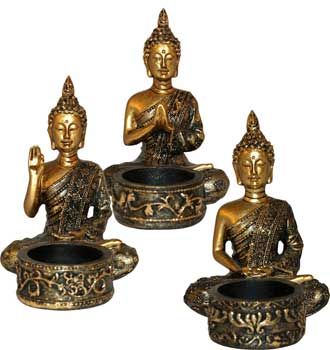 Buddha tealight (set of 3)