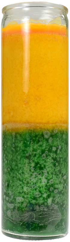 2 Color Gold/Green 7 day jar - Click Image to Close