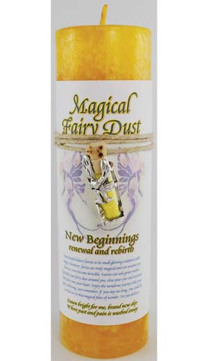 New Beginnings Pillar Candle - Click Image to Close