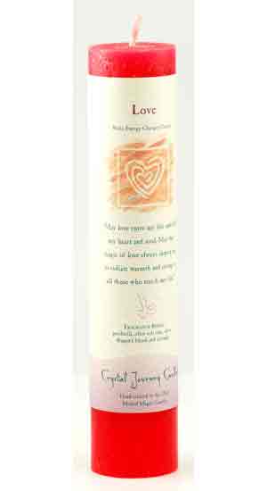 Love Reiki Charged Pillar candle - Click Image to Close