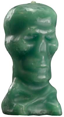 5" Green Skull - Click Image to Close