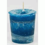 Angel's Influence Herbal votive - teal - Click Image to Close