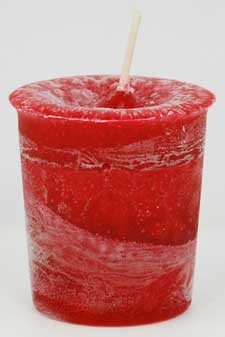 Courage Herbal votive - red - Click Image to Close