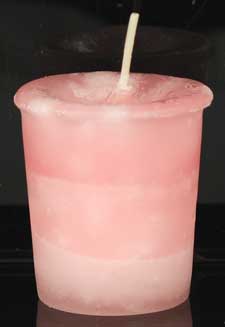 Friendship Herbal votive - pink - Click Image to Close