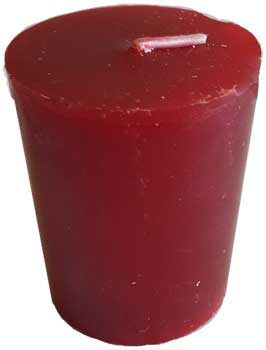15 hour votive candle Red Macintosh - Click Image to Close