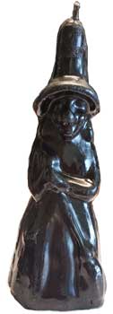 6"-7" Black Witch candle 6"-7" Black Witch candle