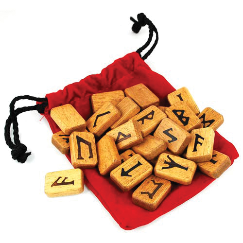 Wood Rune Set by Lo Scarabeo