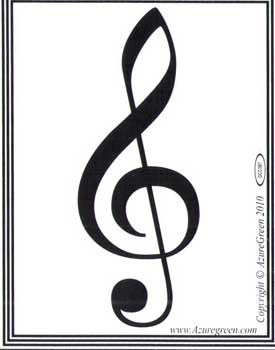 Treble Clef - Click Image to Close