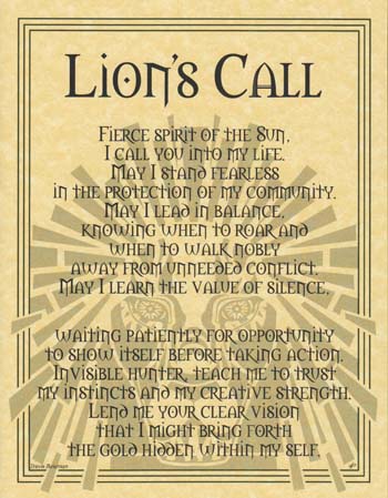 Lion Prayer - Click Image to Close