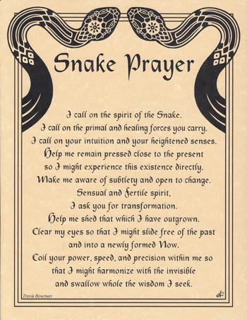 Snake Prayer - Click Image to Close