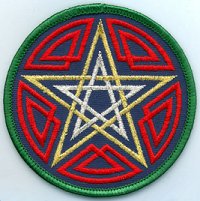 Celtic Pentagram patch 3" - Click Image to Close