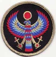 Horus sew-on patch 3" - Click Image to Close