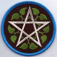 Leafy Pentagram patch 3" - Click Image to Close