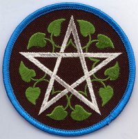 Leafy Pentagram patch 3"