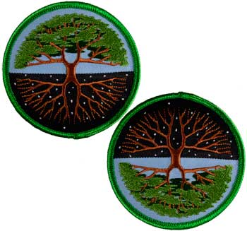 Tree of Life iron-on patch 3" - Click Image to Close