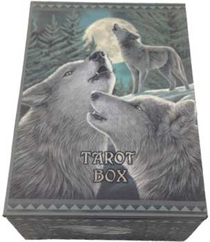 4" x 5 1/2" Wolf Song tarot box - Click Image to Close
