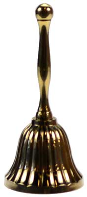 Brass Hand bell 4" - Click Image to Close