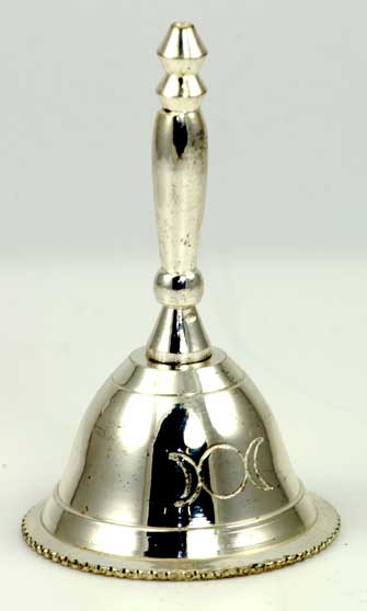 Triple Moon Altar Bell - Click Image to Close