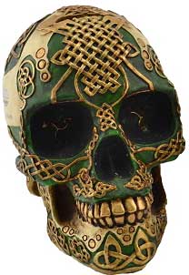 Green Celtic Skull bank