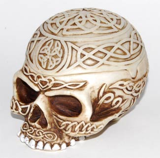 Celtic Skull Vessel