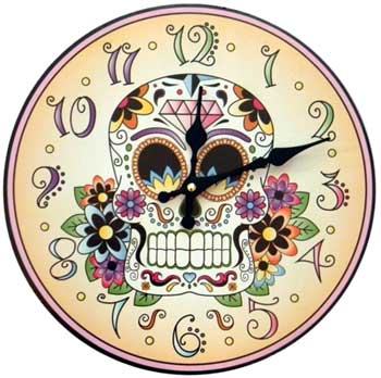 Day of the Dead Clock - Click Image to Close