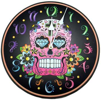 Day of the Dead Clock - Click Image to Close