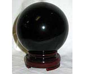 50mm Black crystal ball - Click Image to Close