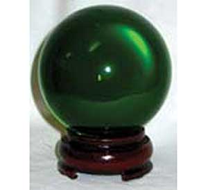 50mm Green crystal ball - Click Image to Close