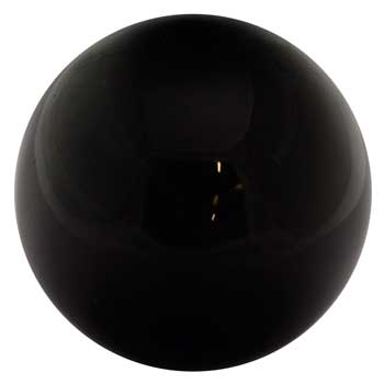 50mm Black Obsidian crystal ball - Click Image to Close