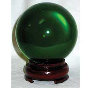 80mm Green crystal ball - Click Image to Close